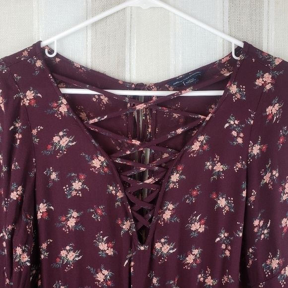 American Eagle Romper Floral Boho Size Small - Picture 2 of 10